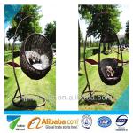 supply 2013 hot selling outdoor furniture modern design round rattan/wicker swing WR-SC04-001