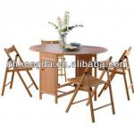 Turin Oak Effect Dining Room Set Table And Chair HD-5298