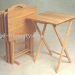 TV-4 Folding Tray Table Set ( 4 Tables With 1 Rack ) TV-4