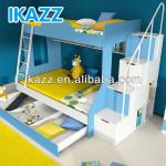 twin full bunk loft beds children furniture with stair blue finish JM-H-A-1200