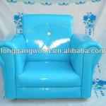 UK FR light color blue kids rocking sofa ,child kids rocking sofa and ottoman LG06-S117