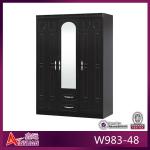 W983-48 bedroom wardrobe design/wooden wardrobe designs/wardrobe cabinet W983-48