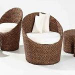 Waterhyacinth round sofa set HTT-SL30