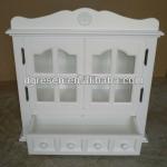 white carved wall cabinet