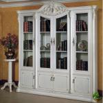 White European four classic White wood bookcase