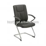 Wholesale chrome metal Ergonomic handsome leather office chair With plastic armrest High back office chair BF-006A-1