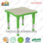 Wholesale First Class Colorful Kindergarden Wave Square Dining-table&amp; Study Table Nursuries Furniture for Four Kids HJL-BB002