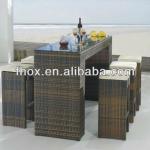 Wicker bar table/wicker bar chair and table set/wicker bar stool ocean-0209