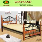 wood and mental bunk bed/ bedroom furniture/GZ furniture/bedding set