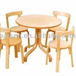 Wood furniture wooden furniture solid wooden Chilren Bentwood Dining set