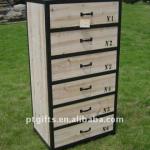 Wooden antique file cabinet
