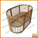 wooden baby cot