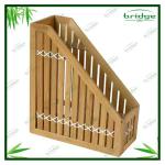 Wooden bamboo magazine book rack EHL130724A
