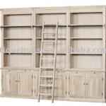 Wooden Bookcase with ladder