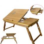 Wooden Folding Laptop Table with Drawer LY-NBT90