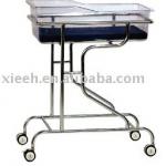 XHB-35 Stainless steel hospital baby crib with 4 wheels XHB-35