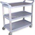 XMH0401/0403 Three colour Plastic Restaurant Three Layers Trolley Cart/Utility Service Cart XMH0401/0403