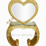 YaLun console tables with heart-shaped mirror