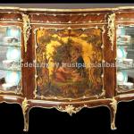 Louis XV Vernis Martin style Commode Cabinet-A693