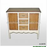 Wood Shabby Chic Storage Cabinet-A12079