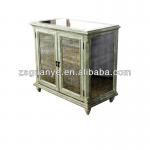 two doors antique mirror cabinet