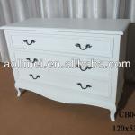 white french chest of drawers