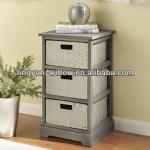 storage cabinet wooden cabinet wicker drawer