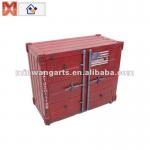Container design wood chest shabby chic cabinet-M11157
