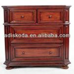 wooden storage cabinet with four drawers/4 drawer file cabinet/drawer cabinet-10-022