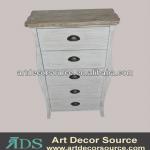 Tall wood cabinet with five drawers-DF13A005