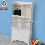 French farm antique vintage white storage wooden cabinet-L19W10451