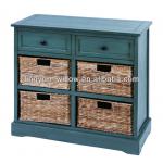 Living Room wooden cabinet+4pcs of rush baskets-DH2013001