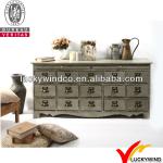 distressed white wooden living room cabinet-LWNW10231-A106
