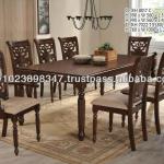 wooden dining set, dining set, wooden dining set furniture-RH 8017C + RH 7022T(TL80)