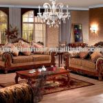 sofa wood carving living room furniture 596 (1+2+3)-596