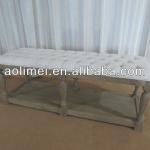 Tufted bed end upholstered bench