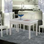 classical design solid birch wooden dining table and chair