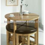 round dining table and chairs,wooden furniture-LG-D022