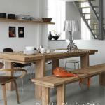 Teak Indoor Furniture Indonesia Dingklik Dining Set 01-BNC 001-010