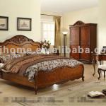 American style solid wood furniture bedroom set JK02-JK02