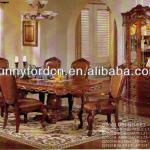 Best price antique dining table chair wooden furniture