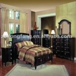 The latest design comfortable wooden bedroom furniture(BS-168FDA)-BS-168FD