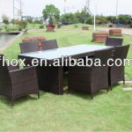 New design rattan dining room set/dining chairs and tables/rattan dining room furniture