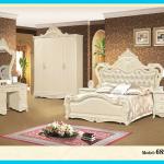 Modern home furniture,luxury bedroom set with white color-6893-luxury bedroom set