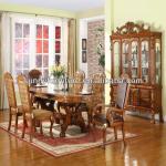 WOODEN DINING ROOM SET W/FABRIC#DC901F/dining room furniture sets-DC901F