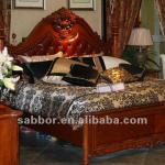 811 wooden bedroom set italian bedroom set antique carving king bed-811 bedroom sets