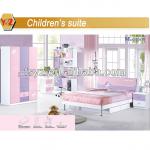 new design pink girl bedroom set-826