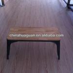 Tolix wooden waiting stool