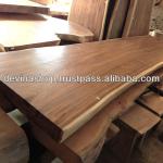 Suar Wood Solid Slab Wood Dining Table 3 meter