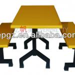 Classical Design Canteen Fiberglass Table for School or outside-DT-04